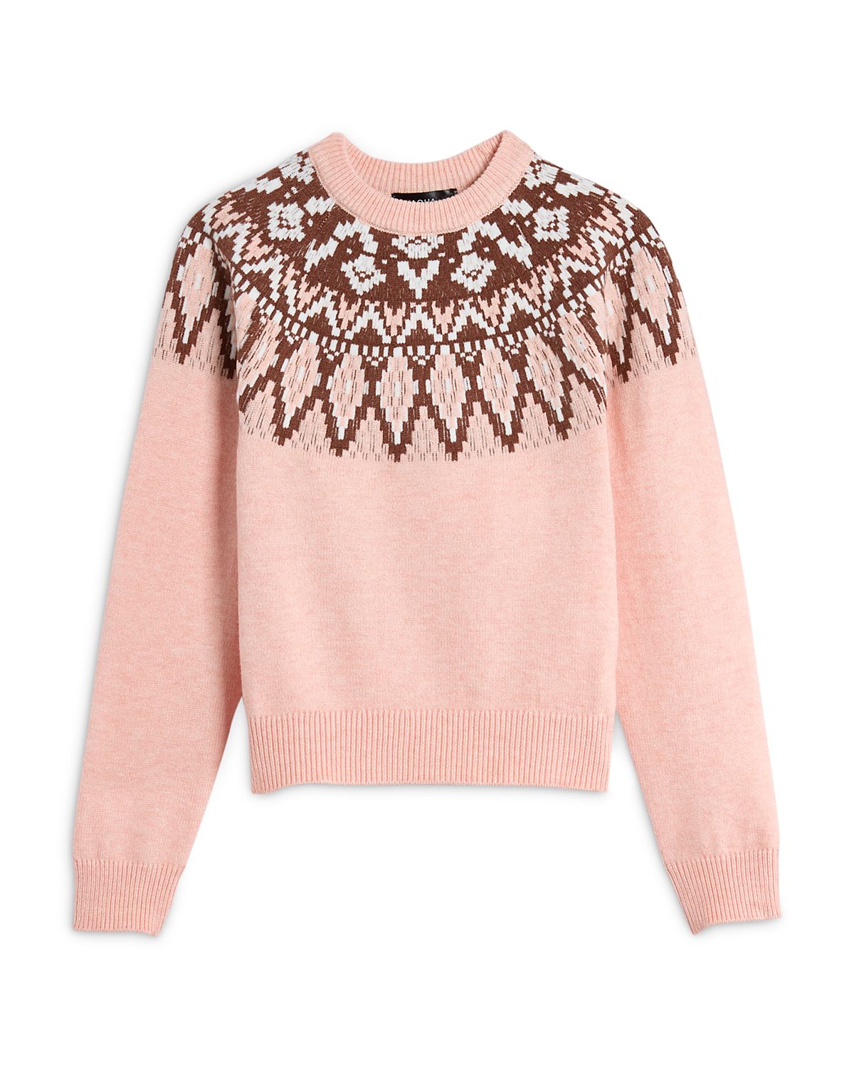 Aqua Girls' Fairisle Crewneck Sweater, Big Kid - Exclusive