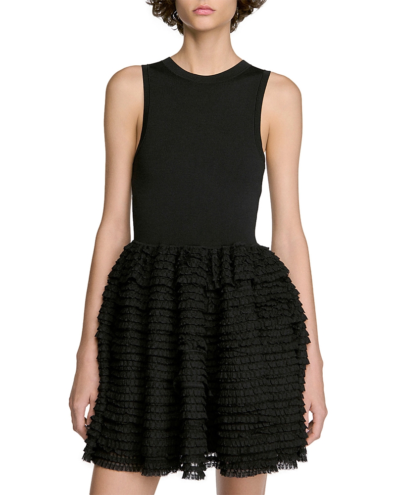 Sandro Dua Ruffled Mini Dress