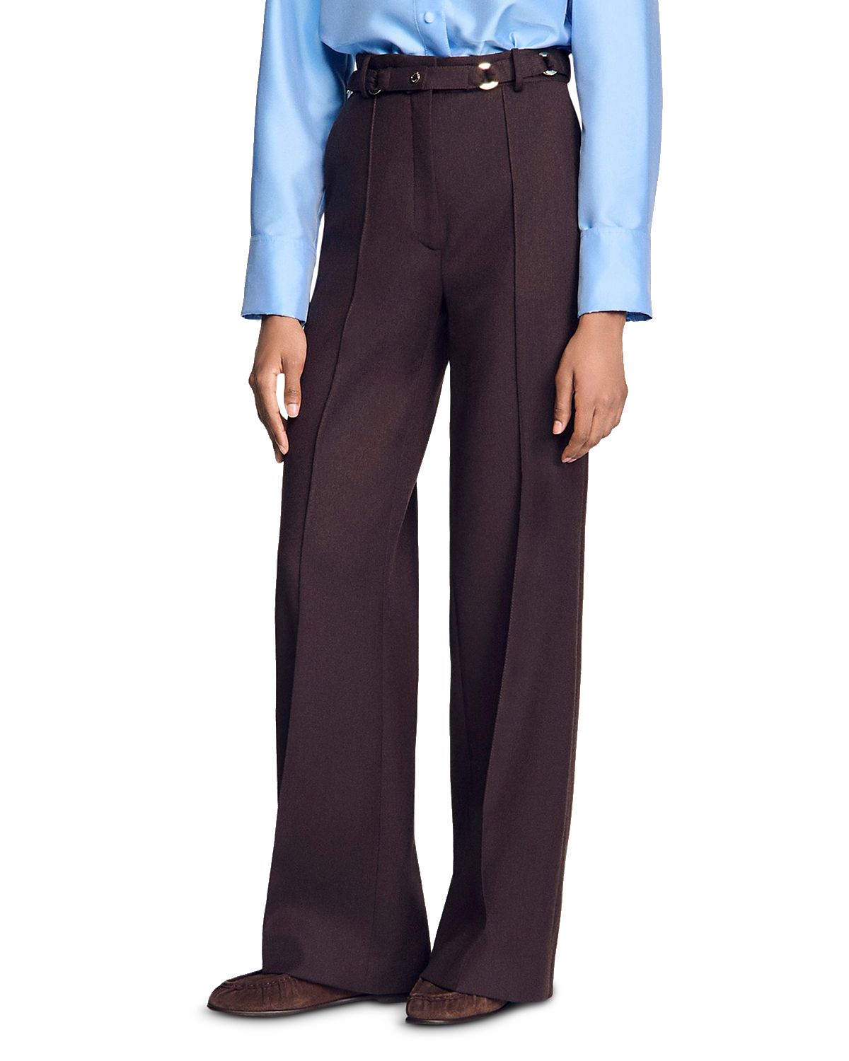 Sandro Adam Belted Pants