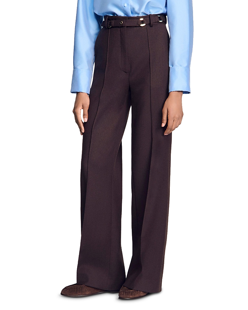 Sandro Adam Belted Pants