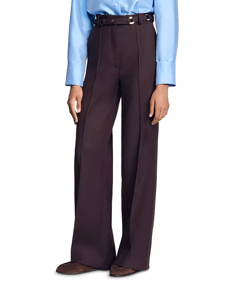 Sandro Adam Belted Pants