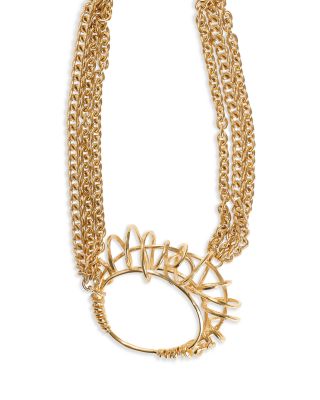 Tulip Multi-Chain Scarf Necklace, 16-18"