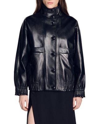 Kim Oversized Leather Jacket