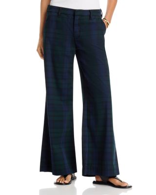 West Village Cotton Blend Wide Leg Pants