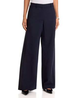 Wool Stretch Back Pleat Classic Trousers