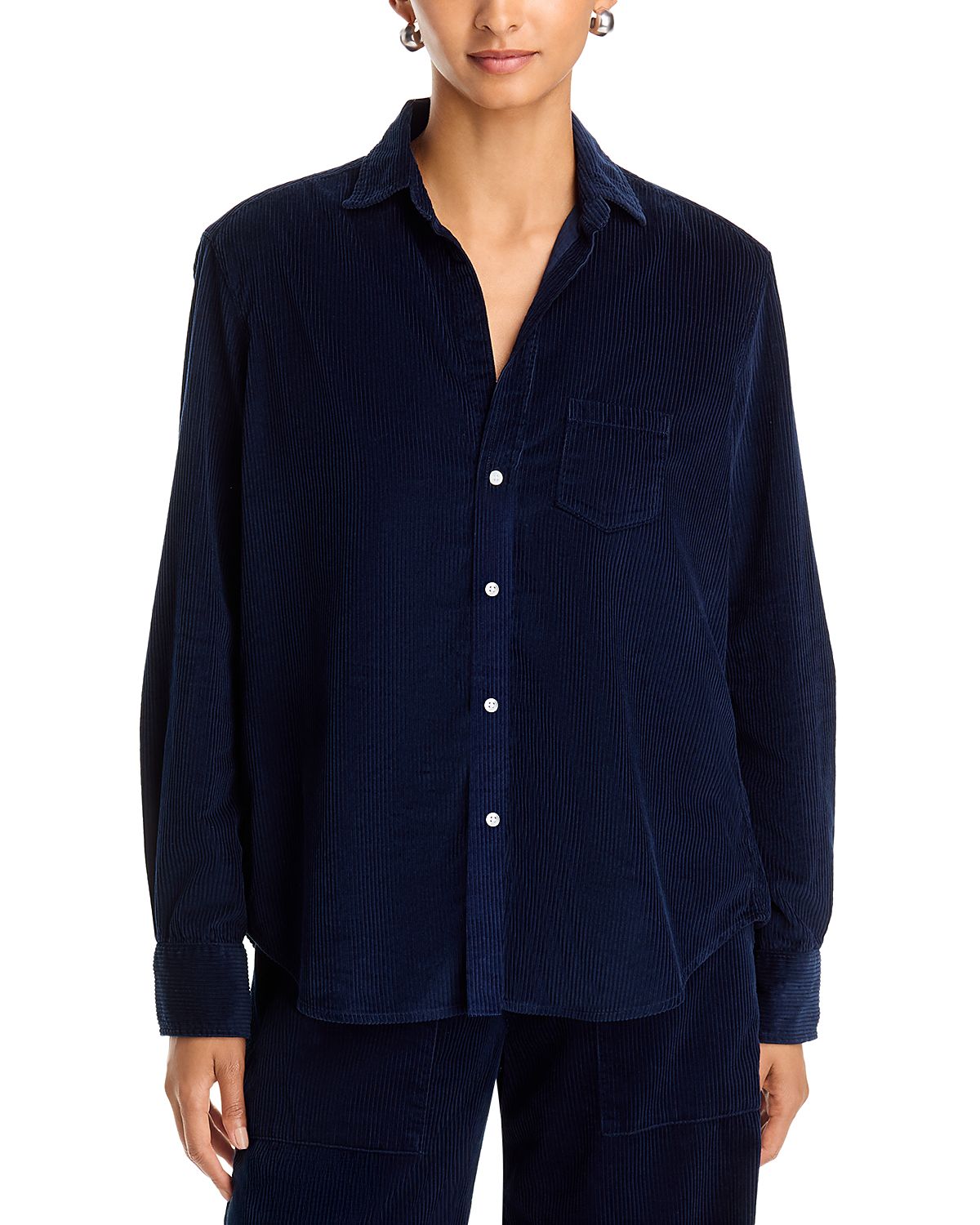 Frank & Eileen Cotton Printed Relaxed Button Up Shirt