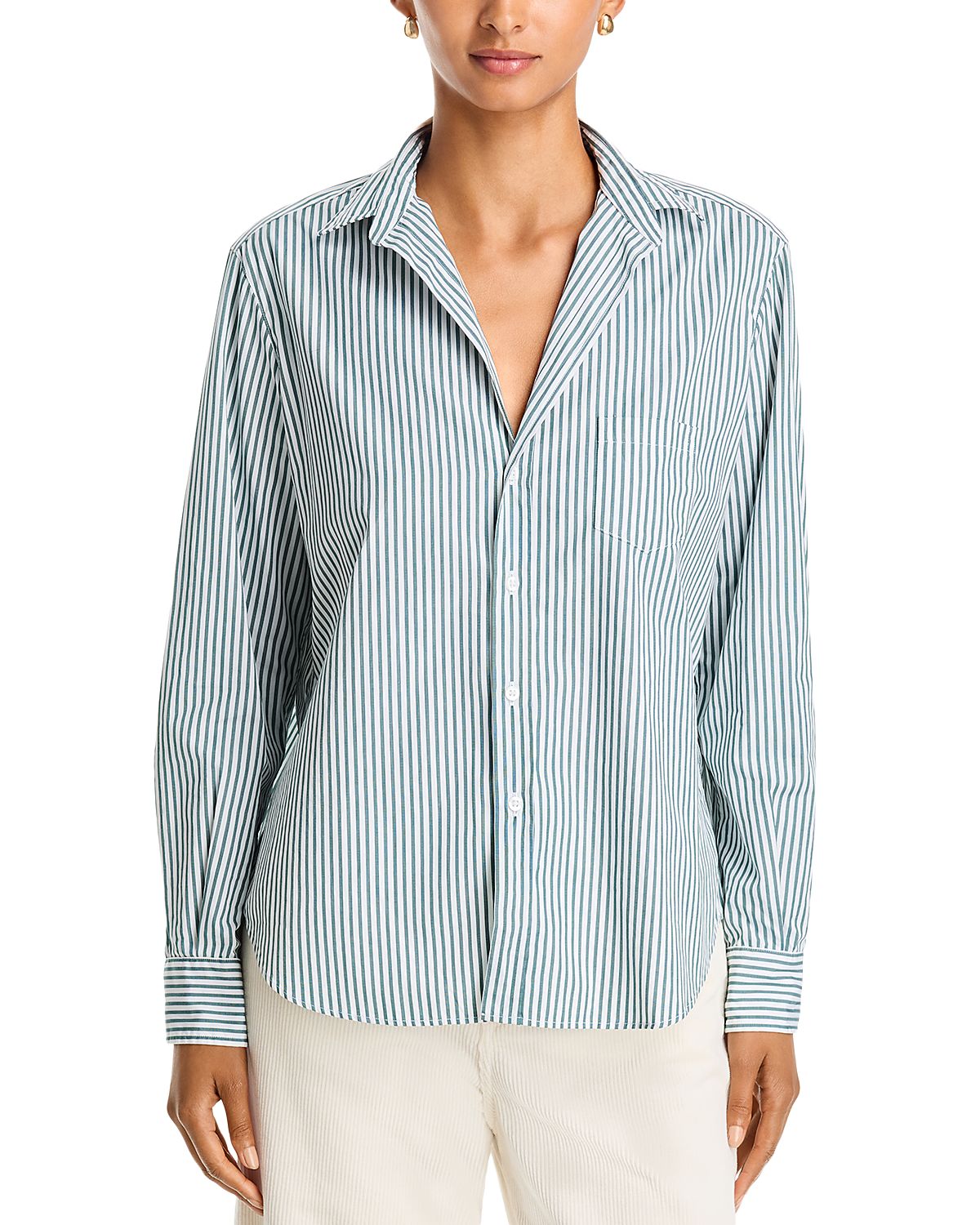 Frank & Eileen Cotton Printed Relaxed Button Up Shirt