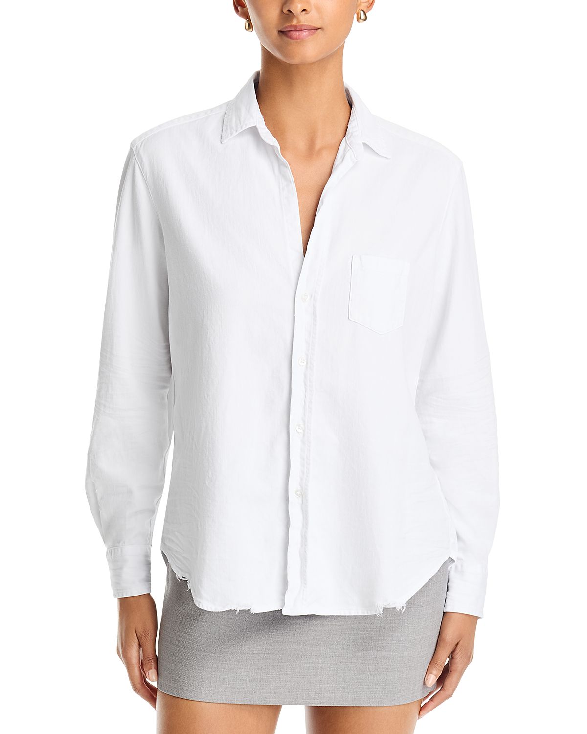 Frank & Eileen Cotton Printed Relaxed Button Up Shirt