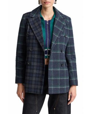 Double Breasted Paneled Blazer