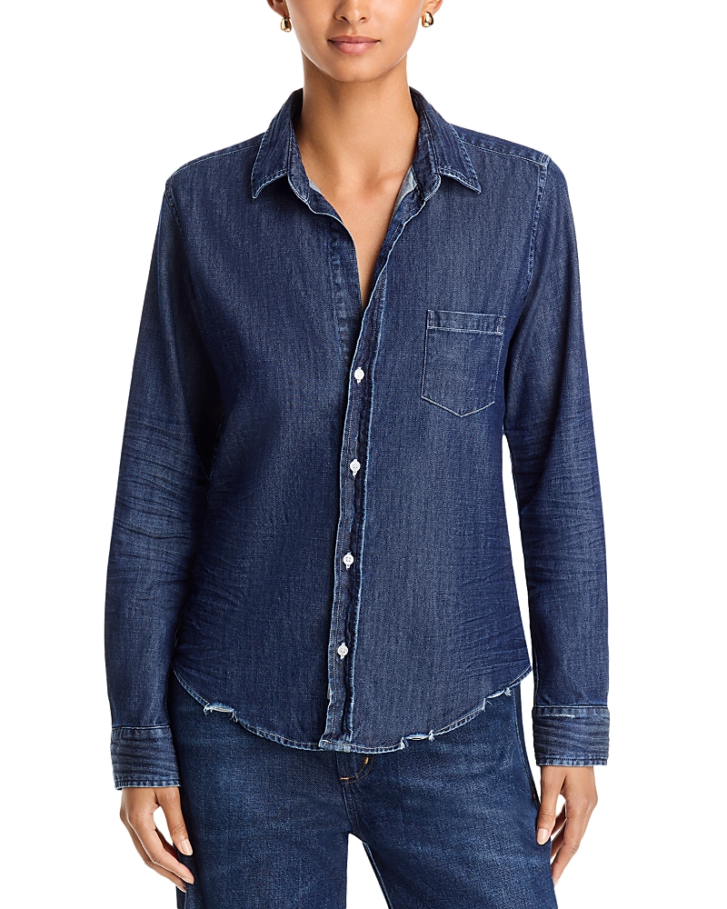Frank & Eileen Barry Cotton Printed Button Up Shirt