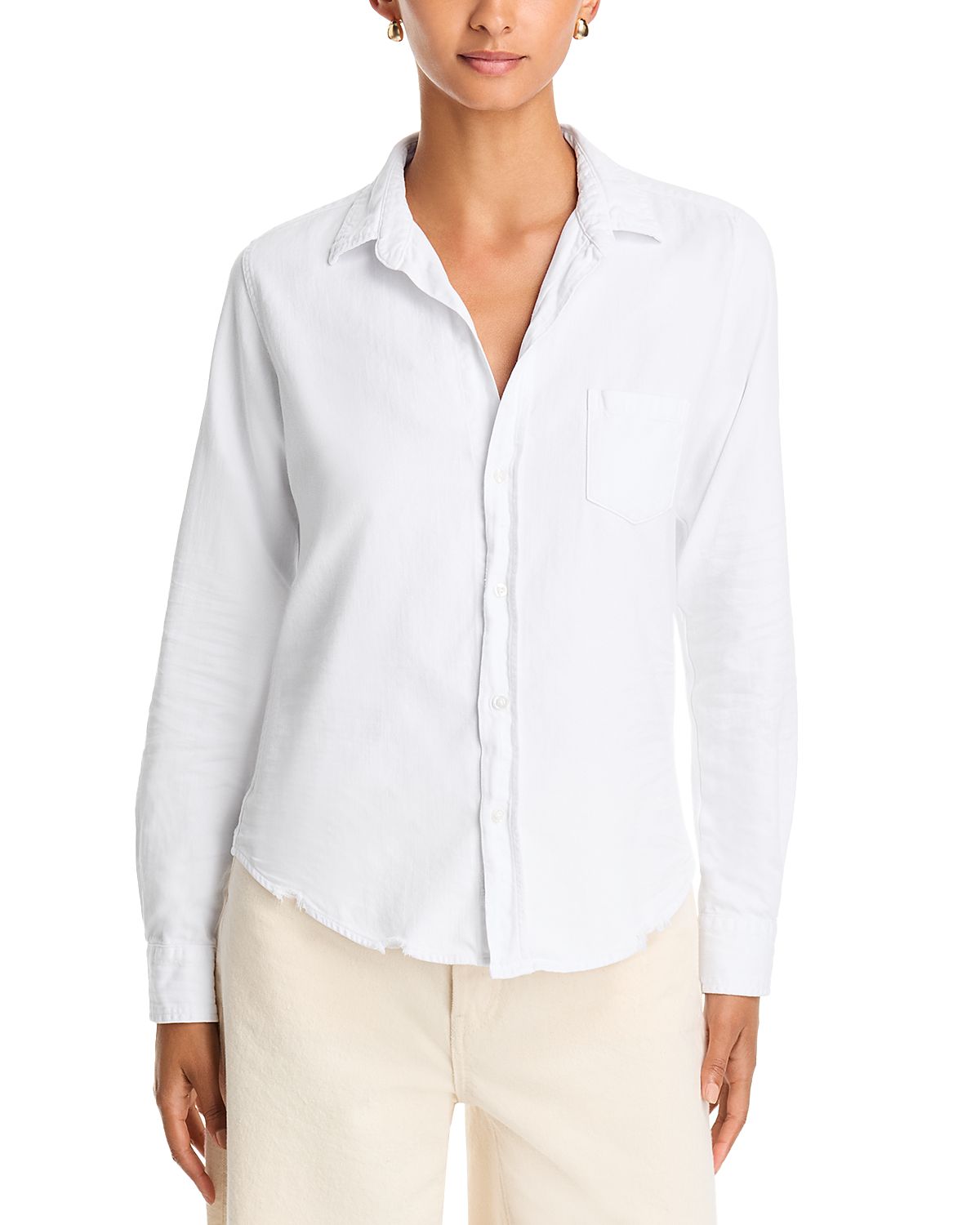Frank & Eileen Barry Cotton Printed Button Up Shirt