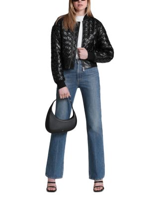 Faux Leather Bomber Jacket - thumbnail 3