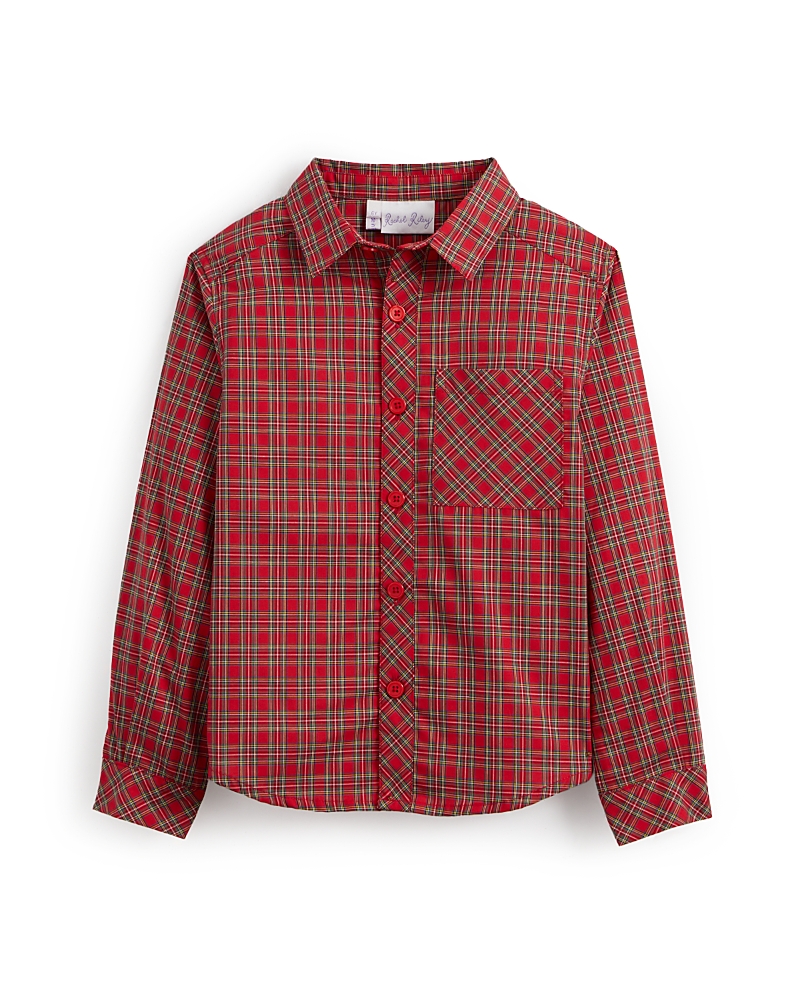 Rachel Riley Boys' Red Tartan Shirt - Little Kid, Big Kid