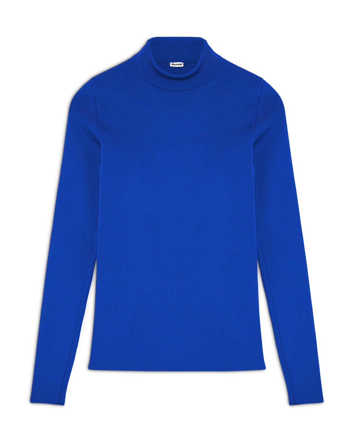 Jil Sander Long Sleeve Mock Neck Sweater in Bluebell