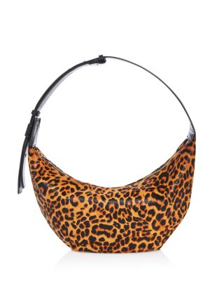 Leopard Print Calf Hair Hobo Bag - Exclusive