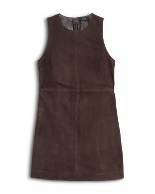 Sleeveless Leather Shift Dress