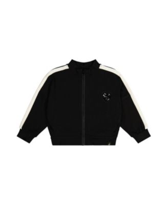 Girls' Milano Stripe Sleeve Sequin Heart Jacket - Little Kid