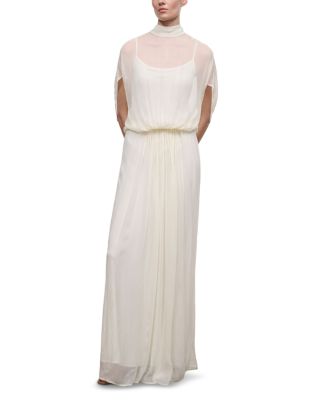 Vivianna Sheer Overlay Layered Maxi Dress