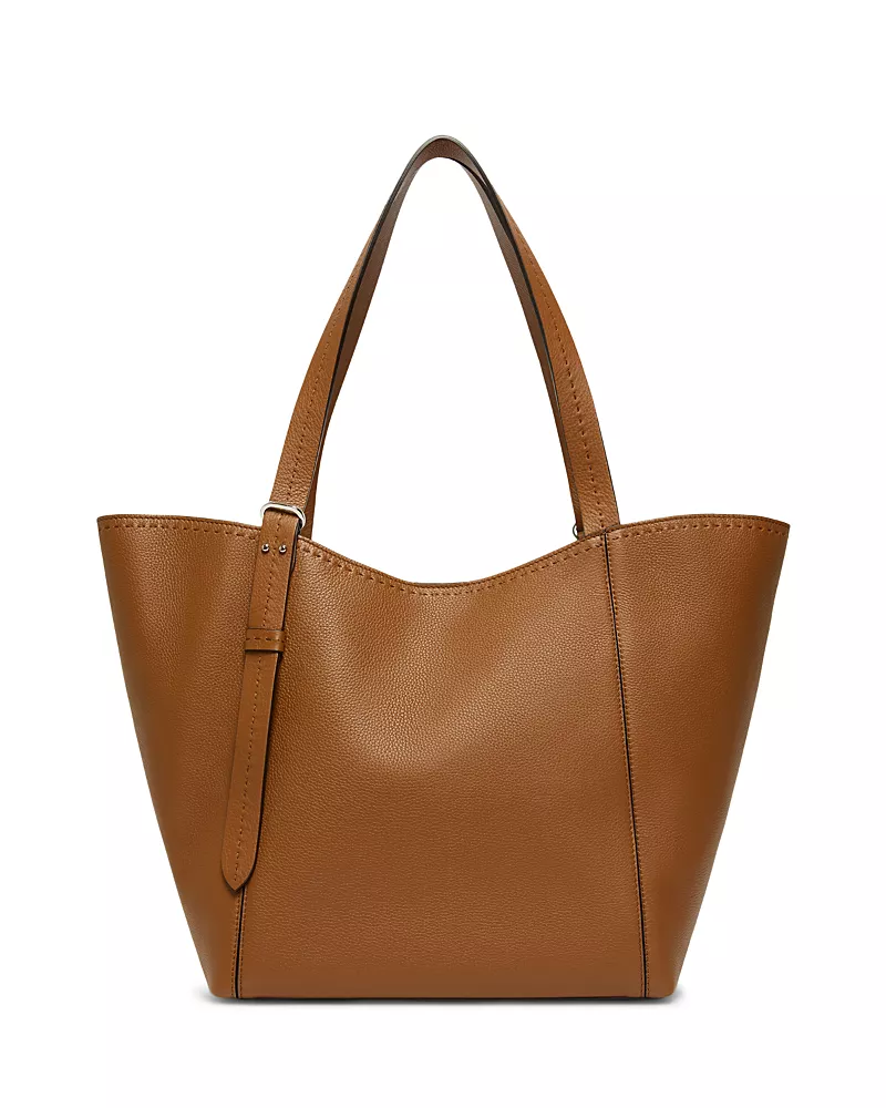 Max Mara Archetipo Leather Trapezoid Tote