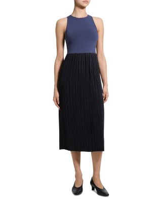 Pleated Midi Tank Dress