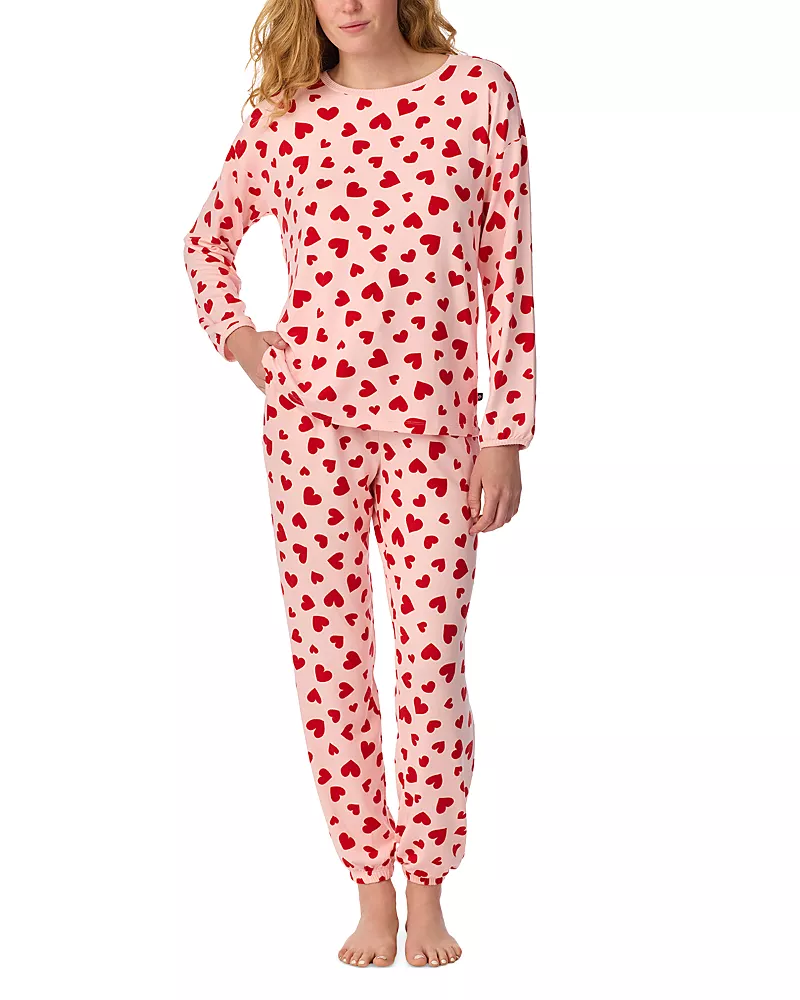 kate spade new york Matching Long Sleeve Top & Jogger Pants Pajama Set