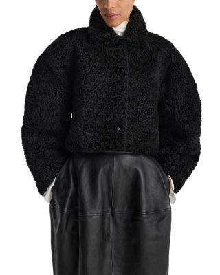 Shearling Rounded Crop Jacket