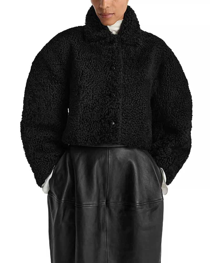 Rohe Shearling Rounded Crop Jacket
