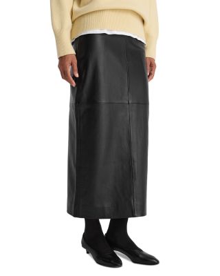 Rohe Elongated Leather Skirt