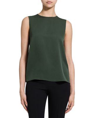 Silk Sleeveless Top