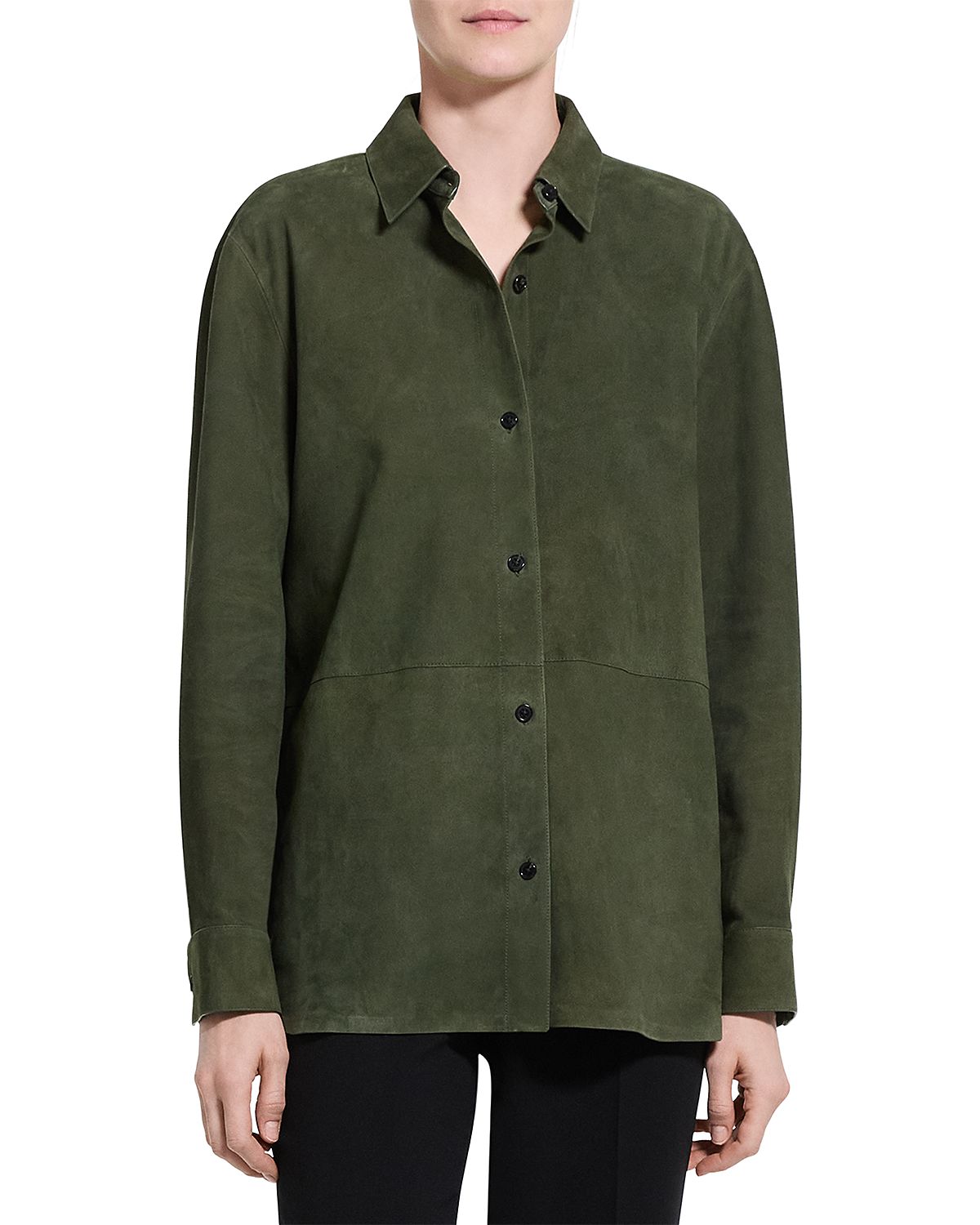 Theory Suede Shirt Jacket