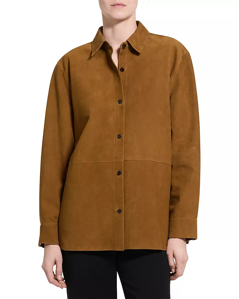 Theory Suede Shirt Jacket