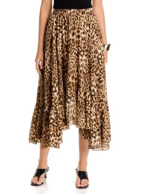 Handkerchief-Hem Pull On Skirt