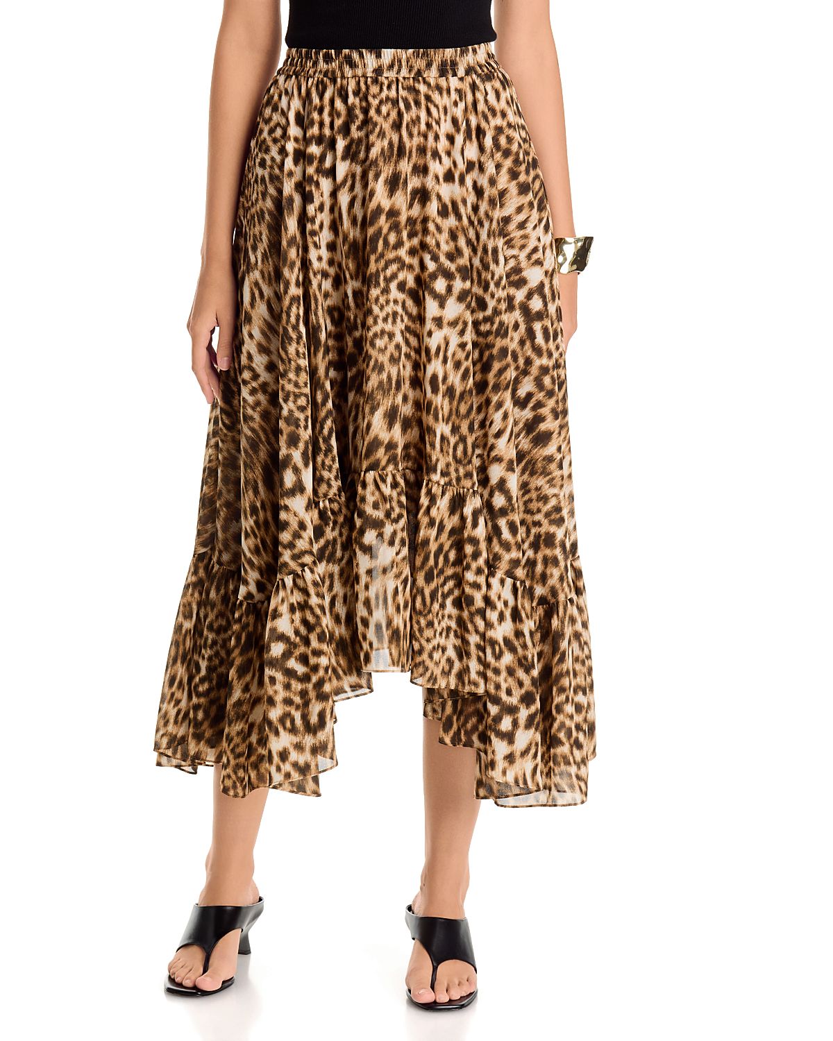 Michael Kors Handkerchief-Hem Pull On Skirt