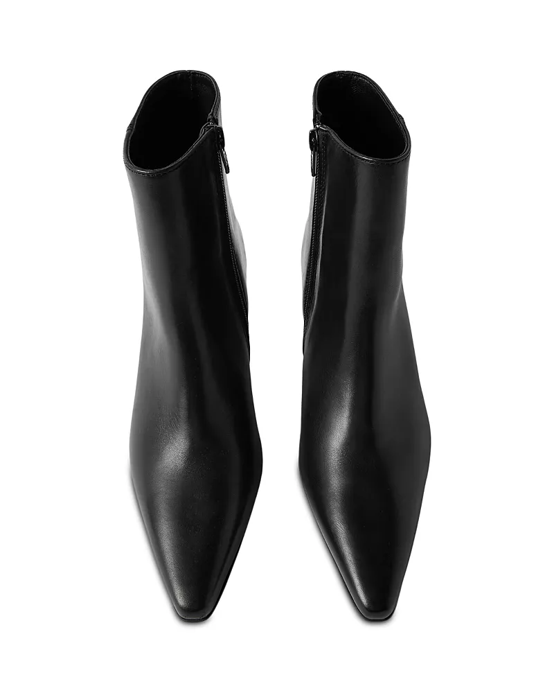 Whistles Women's Leather Kitten Heel Ankle Boots