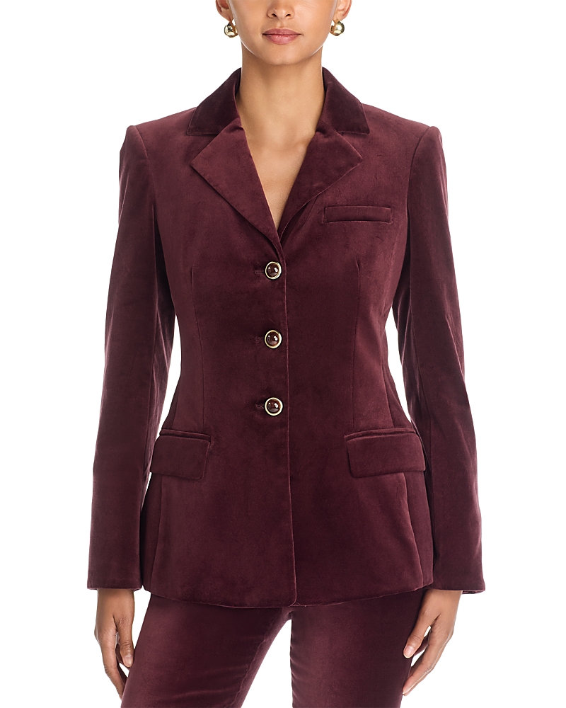 Veronica Beard Ryanne Cotton Stretch Single Breasted Jacket