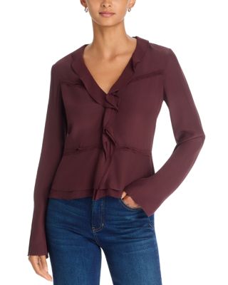 Loralynn Ruffled Viscose Blouse