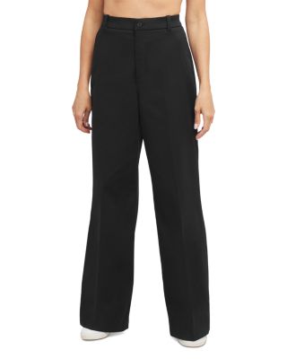 Stretch Twill Wide Leg Pants