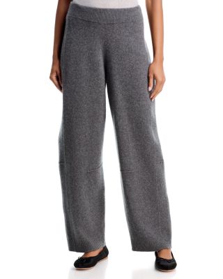Felted Wool & Cashmere Barrel Pants