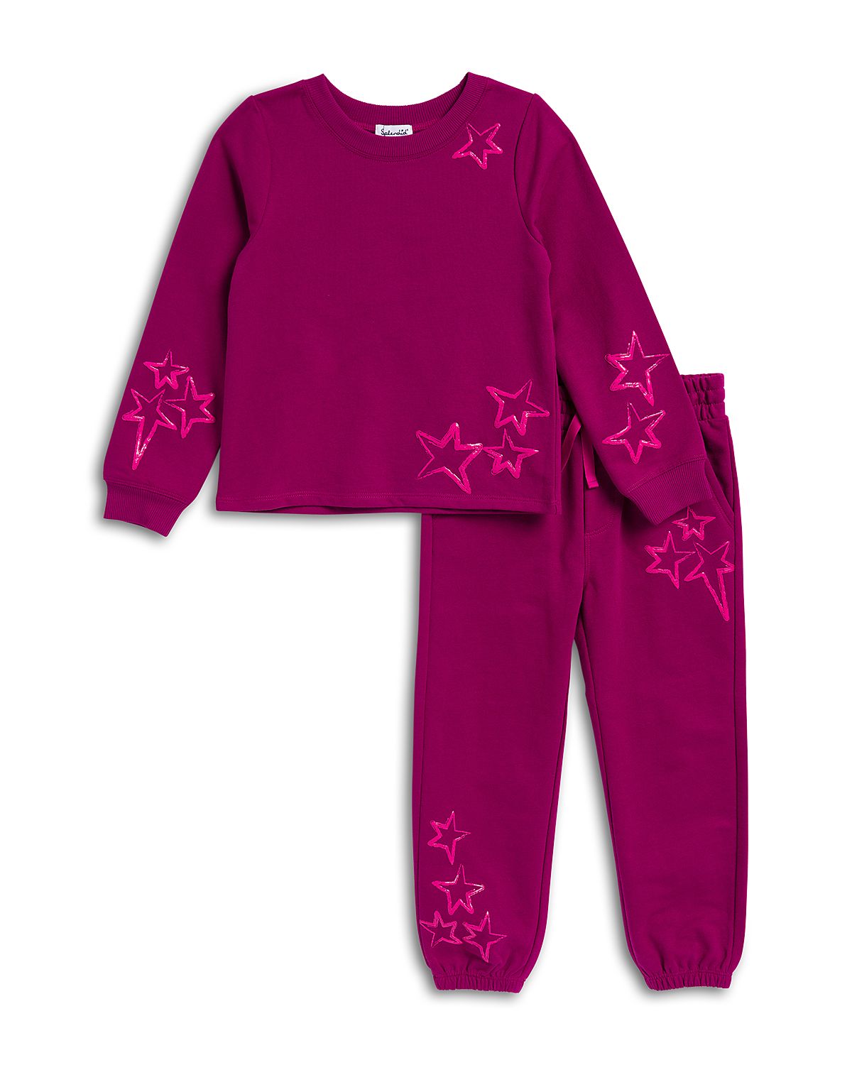 Splendid Girls' Star Gazing Pullover Sweatshirt & Sweatpants Set - Little Kid