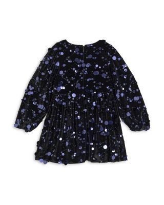 Girls' Ashlyn Velvet Sequin Dress - Little Kid, Big Kid