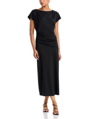 Lila Draped Midi Dress