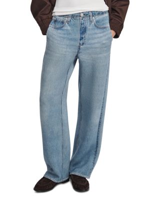 Miramar Mallow Wide Leg Pull On Sweatpant Jeans in Astor
