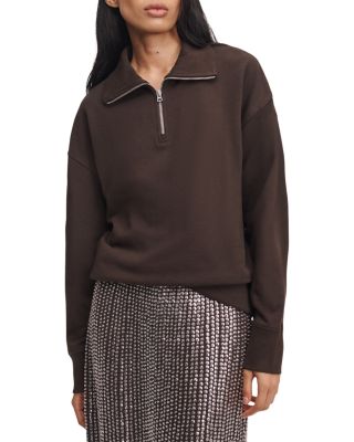 The Everyday Terry Cotton Half Zip Sweatshirt