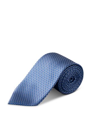 Micro Geometric Woven Silk Tie