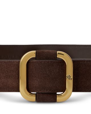 Suede Slide Buckle Belt