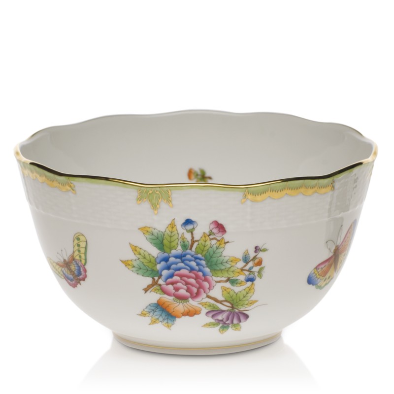 Herend Queen Victoria Round Bowl in Multicolor