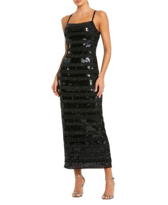 Embellished Spaghetti Strap Midi Dress