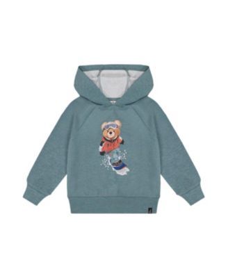 Boys' Graphic Drawstring Hood Ribbed Cuff Hoodie - Little Kid, Big Kid