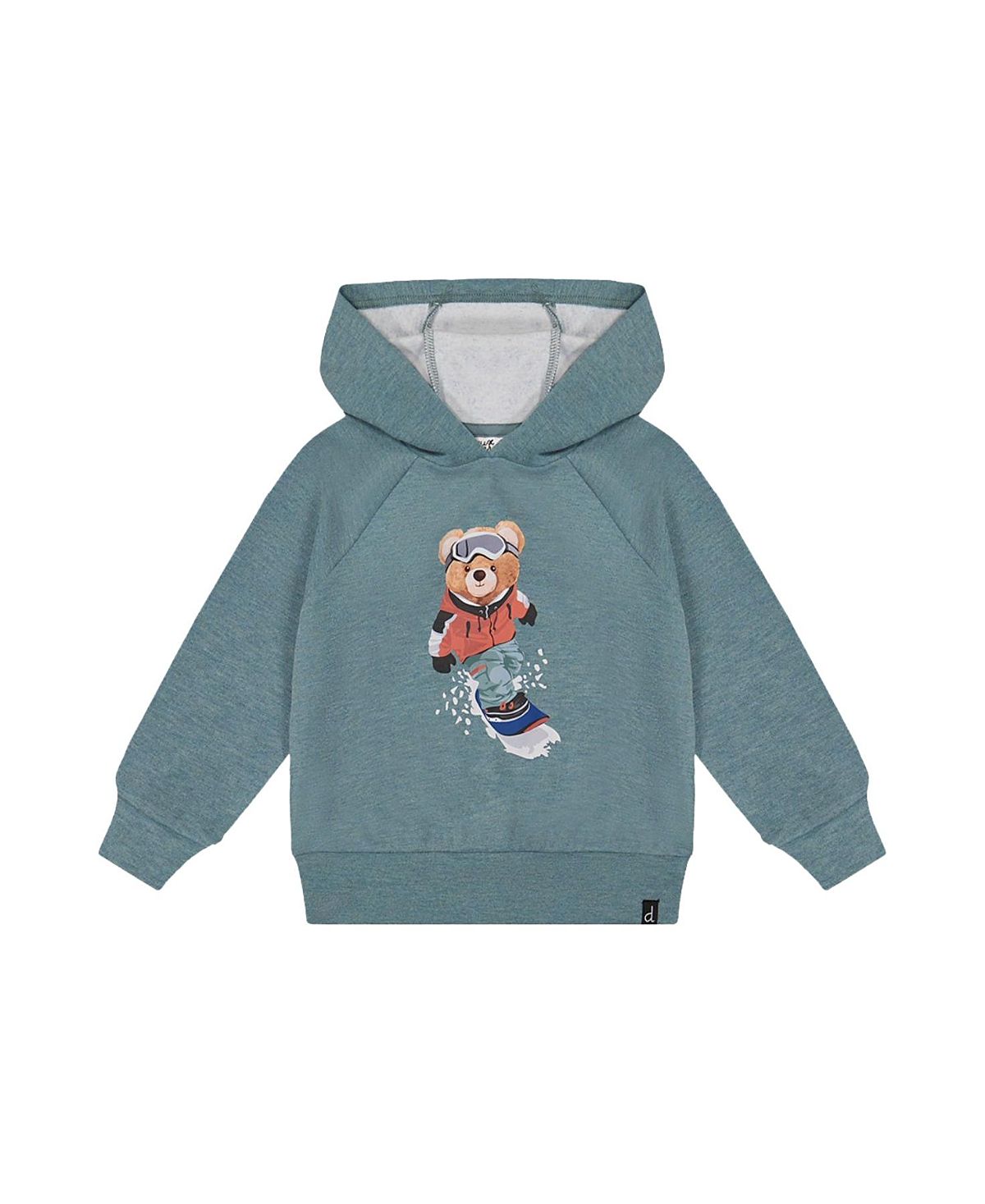 Deux par Deux Boys' Graphic Drawstring Hood Ribbed Cuff Hoodie - Little Kid, Big Kid