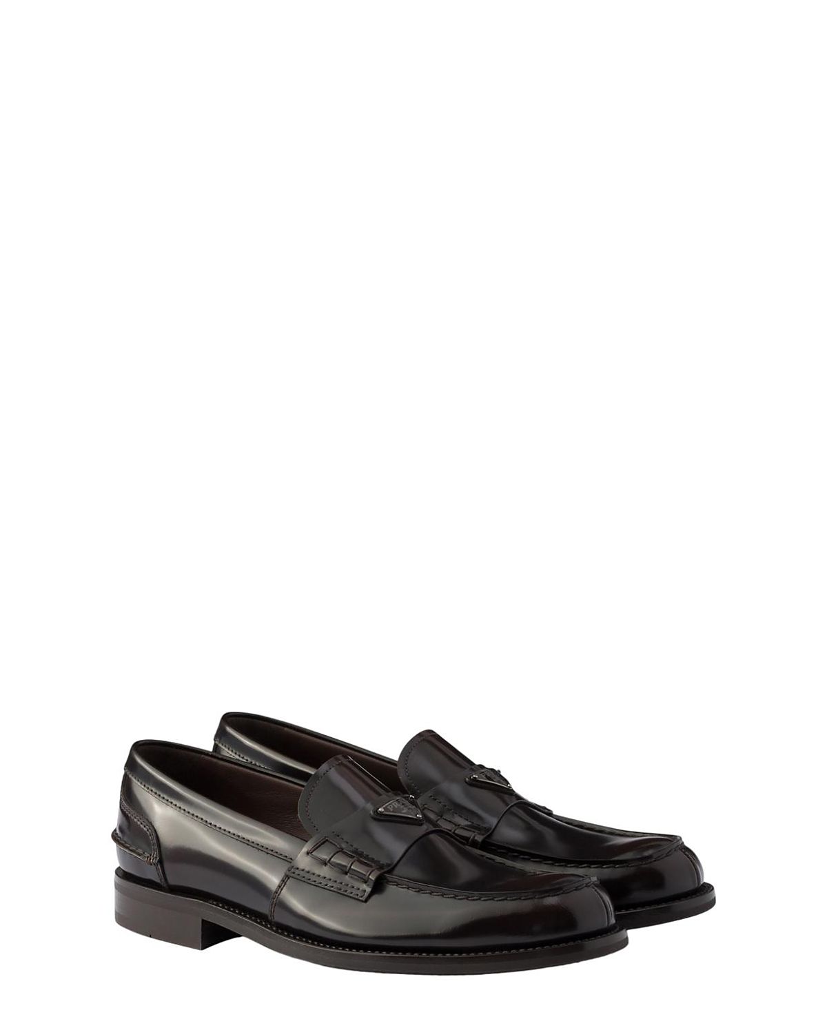 Prada Men's Brushed Leather Loafers